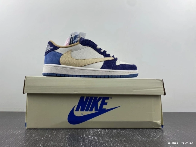 Cheap X SCOTT DM7866-808 TRAVIS JORDAN AIR 1 CUSTOM 0704